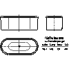 Kaldewei  - Bath 127-7 centro duo oval with housing 170x75 - 127-7 centro duo oval with housing 170x75 2D dxf