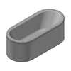 Kaldewei  - Bath 127 centro duo oval 170x75 - 127 Centro Duo Oval 170x75 3D dxf