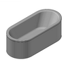 Kaldewei  - Bath 128 centro duo oval 180x80 - 128 Centro Duo Oval 180x80 3D dxf