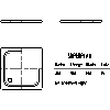 Kaldewei Polska - Brodzik 390-2 superplan 90x90 z nośnikiem - 2D dwg