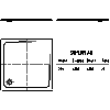 Kaldewei Polska - Brodzik 399-1 superplan 120x120 - 2D dwg