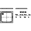 Kaldewei  - Showers  404-2 SUPERPLAN 90x100 with a carrier - 2D dwg