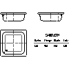 Kaldewei Polska - Brodzik 496 sanidusch 90x90x25 - 2D dwg