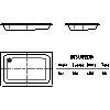 Kaldewei  - Showers  552 sanidusch 80x120x14 - 552 sanidusch 80x120x14 2D dxf