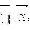 Kaldewei  - Showers  551 sanidusch 80x90x14 - 551 sanidusch 80x90x14 2D dxf