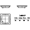 Kaldewei Polska - Brodzik 395 sanidusch 80x80x14 - 2D dwg