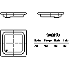 Kaldewei  - Showers  396 sanidusch 90x90x14 - 396 sanidusch 90x90x14 2D dxf