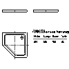 Kaldewei Polska - Brodzik Cornezza 680-2 cornezza 90x90x6,5 z nośnikiem - 680-2 cornezza 90x90x6,5 z nośnikiem 2D dxf