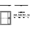 Kaldewei Polska - Brodzik Ladoplan 764-2 ladoplan 80x100 z nośnikiem - 764-2 ladoplan 80x100 z nośnikiem 2D dxf