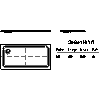 Kaldewei Polska - Brodzik 408-2 superplan xxl 70x140 z nośnikiem - 2D dwg