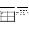 Kaldewei Polska - Brodzik 412-2 superplan xxl 100x140 z nośnikiem - 2D dwg