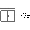 Kaldewei Polska - Brodzik Conoflat 793-2 conoflat 100x130 z nośnikiem - 793-2 conoflat 100x130 z nośnikiem 2D dxf