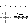 Kaldewei Polska - Brodzik Duschplan 545-2 duschplan 90x90 z nośnikiem - 545-2 duschplan 90x90 z nośnikiem 2D dxf