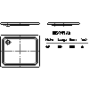 Kaldewei Polska - Brodzik Duschplan 419-2 duschplan 90x110 z nośnikiem - 2D dwg