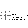 Kaldewei Polska - Brodzik Duschplan 523-2 duschplan 90x90 z uformowaną obudową i nośnikiem - 523-2 duschplan 90x90 z uformowaną obudową i nośnikiem 2D dxf