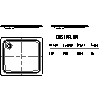 Kaldewei Polska - Brodzik Duschplan 418-2 duschplan 90x100 z nośnikiem - 2D dwg