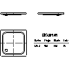 Kaldewei Polska - Brodzik Duschplan 545-1 duschplan 90x90 - 545-1 duschplan 90x90 2D dxf