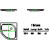 Kaldewei Polska - Brodzik 583-2 fontana 80x80x6,5 z nośnikiem - 583-2 fontana 80x80x6,5 z nośnikiem 2D dxf