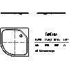 Kaldewei Polska - Brodzik 565-2 fontana 100x100x2,5 z nośnikiem - 2D dwg