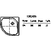 Kaldewei Polska - Brodzik 594-2 fontana 80x80x2,5 z nośnikiem - 2D dwg