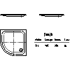 Kaldewei Polska - Brodzik 513-1 zirkon 90x90x6,5 - 513-1 zirkon 90x90x6,5 2D dxf