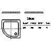 Kaldewei  - Shower  600-1 zirkon 80x80x3,5 - 600-1 zirkon 80x80x3,5 2D dxf