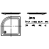 Kaldewei  - Shower  510-1 zirkon 100x100x6,5 - 510-1 zirkon 100x100x6,5 2D dxf