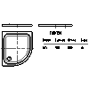 Kaldewei Polska - Brodzik 603-1 zirkon 90x80x3,5 - 2D dwg