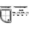 Kaldewei  - Shower 507-1 zirkon 80x100x6,5 - 507-1 zirkon 80x100x6,5 2D dxf