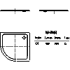 Kaldewei Polska - Brodzik Arrondo 872-2 arrondo 100x100x2,5 z nośnikiem - 872-2 arrondo 100x100x2,5 z nośnikiem 2D dxf