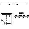 Kaldewei Polska - Brodzik Arrondo 870-1 arrondo 90x90x2,5 - 2D dwg