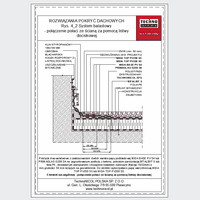 TechnoNICOL  - Roof ballast - Roof Ballast - a combination of slope with an attic with the pressure strip dwg