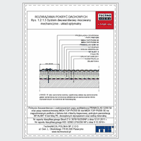 TechnoNICOL  - The two-layer mechanically secured to the reinforced concrete insulated with polystyrene and mineral wool - The two-layer mechanically secured to the reinforced concrete insulated with polystyrene and mineral wool dwg