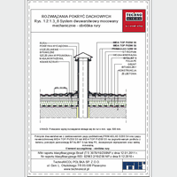 TechnoNICOL  - The two-layer mechanically secured to the reinforced concrete insulated with polystyrene and mineral wool - The two-layer mechanically secured to the reinforced concrete insulated with polystyrene and mineral wool - processing tubes dwg