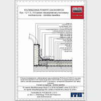 TechnoNICOL  - The two-layer mechanically secured to the reinforced concrete insulated with polystyrene and mineral wool - The two-layer mechanically secured to the reinforced concrete insulated with polystyrene and mineral wool - processing skylight dwg