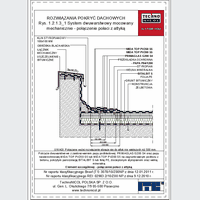 TechnoNICOL  - The two-layer mechanically secured to the reinforced concrete insulated with polystyrene and mineral wool - The two-layer mechanically secured to the reinforced concrete insulated with polystyrene and mineral wool - processing attic dwg