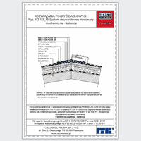 TechnoNICOL  - The two-layer mechanically secured to the reinforced concrete insulated with polystyrene and mineral wool - The two-layer mechanically secured to the reinforced concrete insulated with polystyrene and mineral wool - ridge dwg