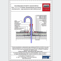 TechnoNICOL  - The two-layer mechanically secured to the reinforced concrete insulated with polystyrene and mineral wool - The two-layer mechanically secured to the reinforced concrete insulated with polystyrene and mineral wool - pin electrical cables dwg