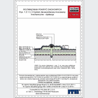 TechnoNICOL  - The two-layer mechanically secured to the reinforced concrete insulated with polystyrene and mineral wool - The two-layer mechanically secured to the reinforced concrete insulated with polystyrene and mineral wool - dilatation dwg