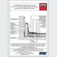 TechnoNICOL  - The two-layer mechanically secured to the reinforced concrete insulated with polystyrene and mineral wool - The two-layer mechanically secured to the reinforced concrete insulated with polystyrene and mineral wool - dilatation of the wall dwg