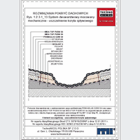 TechnoNICOL  - The two-layer mechanically secured to the reinforced concrete insulated with polystyrene and mineral wool - The two-layer mechanically secured to the reinforced concrete insulated with polystyrene and mineral wool - sealing low pressure trough dwg