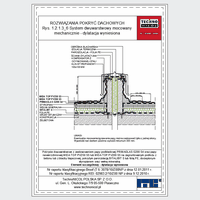 TechnoNICOL  - The two-layer mechanically secured to the reinforced concrete insulated with polystyrene and mineral wool - The two-layer mechanically secured to the reinforced concrete insulated with polystyrene and mineral wool - dilation raised dwg