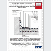 TechnoNICOL  - The two-layer mechanically secured to the reinforced concrete insulated with polystyrene and mineral wool - The two-layer mechanically secured to the reinforced concrete insulated with polystyrene and mineral wool - the combination of slope with an attic with the pressure strip dwg