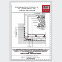 TechnoNICOL  - Roof Utility - Terrace - Roof Utility - Terrace - connection slope from the attic by a pressure strip dwg