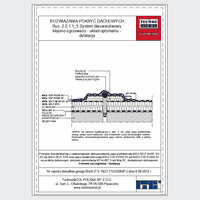 TechnoNICOL  - The two-layer glued-welded to the reinforced concrete insulated with Styrofoam - The two-layer glued-welded to the reinforced concrete insulated with Styrofoam - dilatation dwg