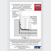 TechnoNICOL  - The two-layer glued-welded to the reinforced concrete insulated with Styrofoam - The two-layer glued-welded to the reinforced concrete insulated with polystyrene foam - with the combination of slope attic using a pressure strip dwg