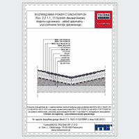 TechnoNICOL  - The two-layer glued-welded to the reinforced concrete insulated with Styrofoam - The two-layer glued-welded to the reinforced concrete insulated with Styrofoam - sealing low pressure trough dwg