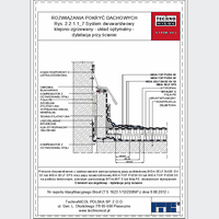 TechnoNICOL  - The two-layer glued-welded to the reinforced concrete insulated with Styrofoam - The two-layer glued-welded to the reinforced concrete insulated with Styrofoam - dilatation of the wall dwg