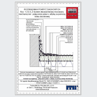 TechnoNICOL  - The two-layer mechanically fixed to the structure with trapezoidal sheet - The two-layer mechanically fixed to the structure with trapezoidal sheet metal - a combination of slope with an attic with the pressure strip dwg