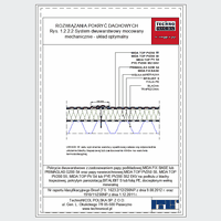 TechnoNICOL  - The two-layer mechanically fixed to the structure with trapezoidal sheet - The two-layer mechanically fixed to the structure with trapezoidal sheet dwg